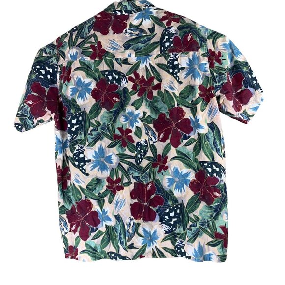 Edwards Size 2XL Hawaiian Button Up Shirt Short Sleeved Top Multicolor Floral - Picture 2 of 4